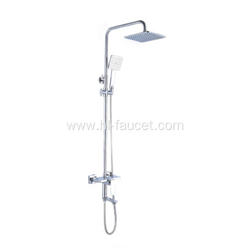 Solid brass body stainless steel shower pipe set